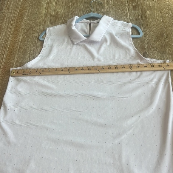 NIKE WMNS DRI FIT POLO SHIRT BLEND ACE SLEEVELESS COLLARED GOLF POLO JAQUARD XXL - Picture 7 of 13